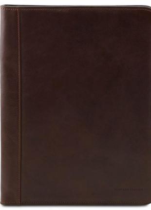 Шкіряна папка для документів tuscany leather luigi xiv tl141287 (темно-коричневий)1 фото