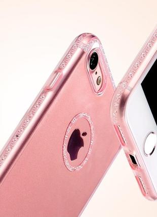 Чохол remax sunshine iphone 7 рожевий силікон2 фото