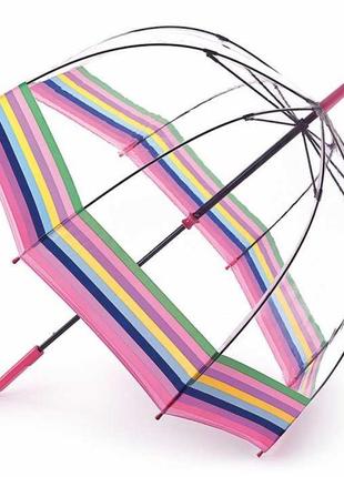 Зонт-трость женский fulton birdcage-2 l042 colour burst stripe (цветные полосы)
