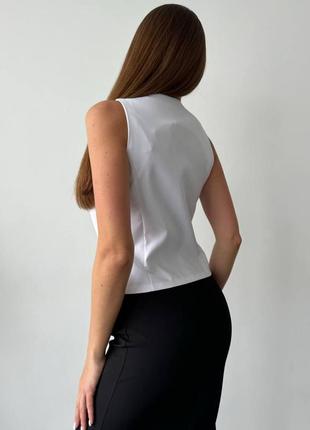 Женский комплект жилетка на пуговицах и юбка макси 🖤 жилетку или юбка можно приобрести отдельно4 фото