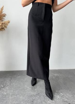 Женский комплект жилетка на пуговицах и юбка макси 🖤 жилетку или юбка можно приобрести отдельно9 фото