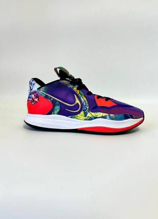 Мужские кроссовки фиолетовые с красным в стиле nike kyrie low 5 jewell loyd” multi1 фото