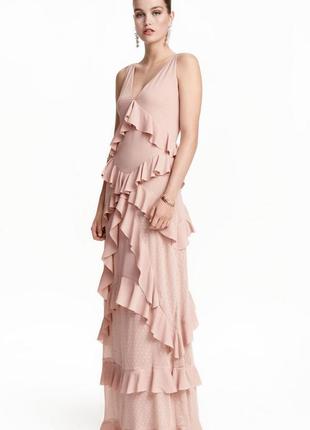 Платье шифоновое длинное h&amp;m
