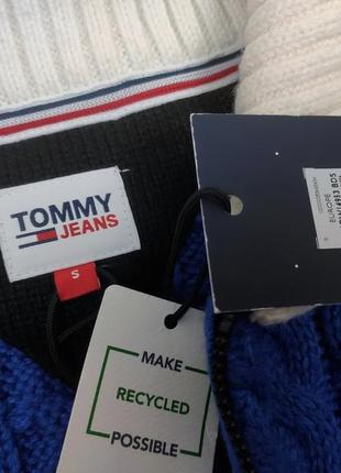 Свитер tommy hilfiger jeans женский длинный вязаный новый оригинальный джемпер кофта denim4 фото