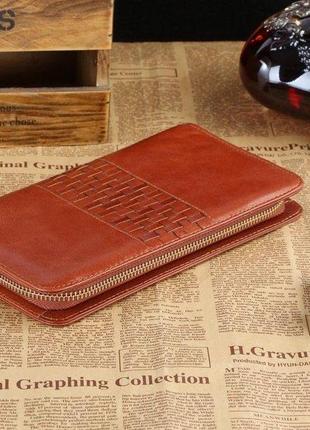 Мужской клатч vintage 14189 коричневый
