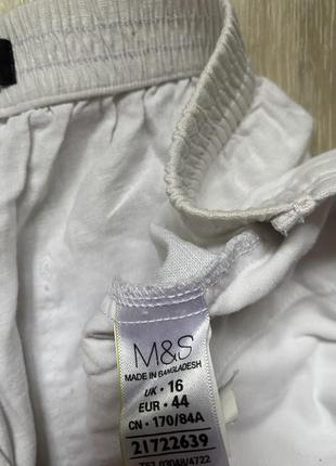 ❄️льняные бриджи белые женские marks &amp; spencer3 фото