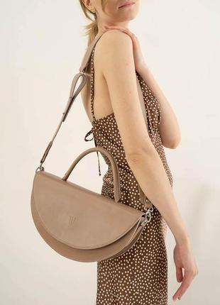 Жіноча шкіряна сумка сhris maxi карамель краст3 фото