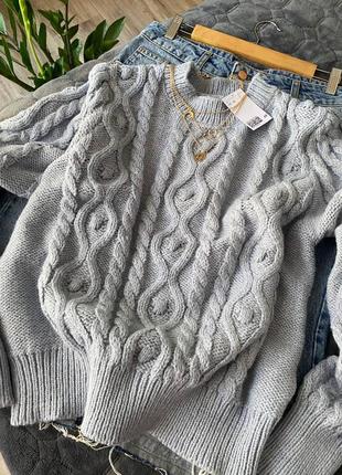 Свитер крупной вязки от h&m