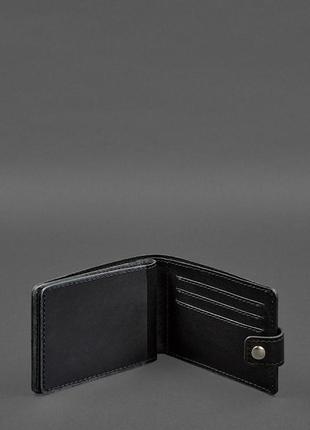 Шкіряна обкладинка- портмоне для посвідчення учасника бойових дій (убд) чорна3 фото