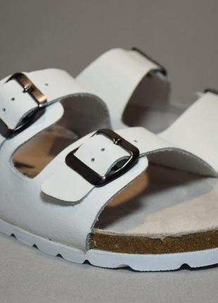 Шльопанці сланці crane / birkenstock жіночі чоловічі шкіряні. оригінал. 40 р./26 див.