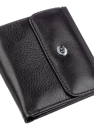 Жіночий гаманець із монетницею st leather 18919 чорний