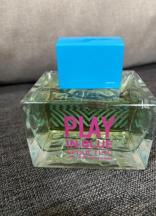 Antonio banderas play in blue seduction for women туалетна вода 80 мл, оригінал