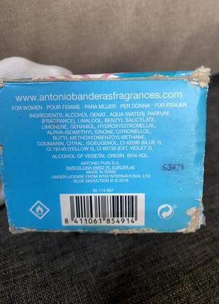 Antonio banderas play in blue seduction for women туалетна вода 80 мл, оригінал