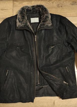 Madison creek куртка 54 р замшева чорна шкіряна натуральна чоловіча демісезонна осіння мужска