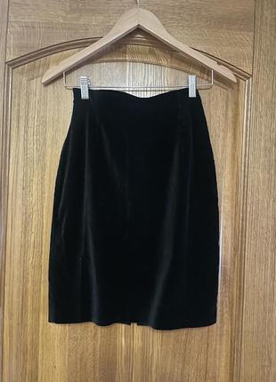 Maxmara sportmax бархатная юбка