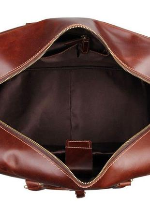 Большая удобная кожаная дорожная сумка, английский стиль 7156lb7 фото