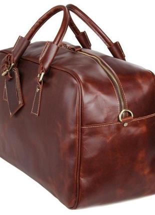 Большая удобная кожаная дорожная сумка, английский стиль 7156lb5 фото