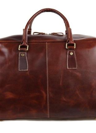 Большая удобная кожаная дорожная сумка, английский стиль 7156lb2 фото