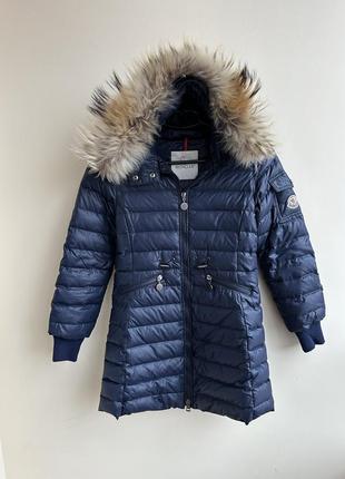 Оригинальная пуховая куртка moncler ххс женский или детский размер м л пуховик парка