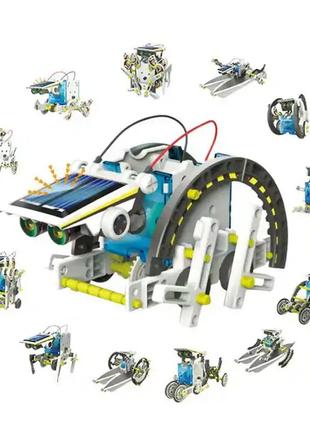 Конструктор робот-трансформер на сонячних батареях solar robot kit 14 в 1 кращий товар5 фото