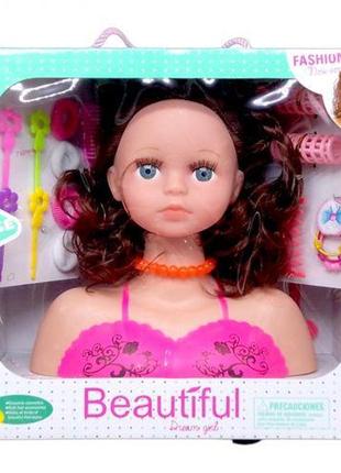 Лялька-манекен для зачісок "dream girl" (шатенка) від lamatoys