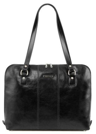 Сумка женская деловая ravenna tl141795 tuscany leather (черный)