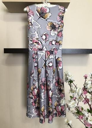 Красиве нарядне літнє плаття з квітами2 фото