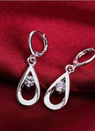 Серьги серебро silver original стильная новинка