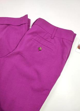 Брюки жіночі фіолетового кольору прямого крою від бренду asos s m4 фото