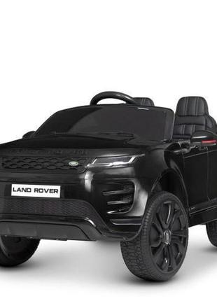 Дитячий електромобіль land rover (фарба, чорний колір) з mp4 плеєром