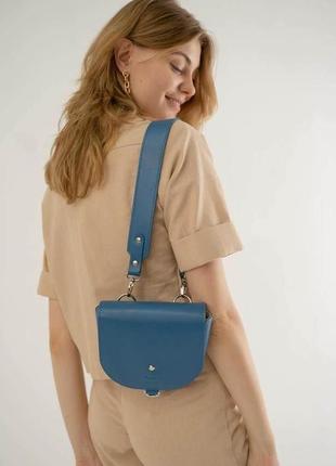 Жіноча шкіряна сумка ruby s яскраво-синя