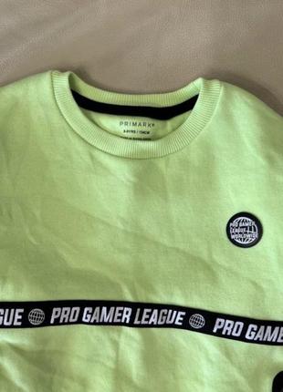 Крутий світшот pro gamer league 8-9 років ріст  яскравий, кармани на змійці4 фото