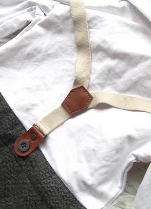 Ромпер комбинезон человечек рубашка брюки с подтяжками с бабочкой a&j design3 фото