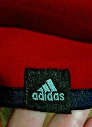 Вінтажний утеплений червоний світшот толстовка унісекс від adidas4 фото