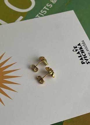 Сережки гвоздики versace medusa stud earrings6 фото