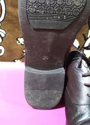 Туфли мужские кожаные размер 39.7 фото