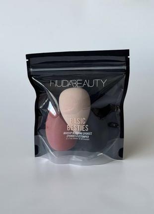 Спонж для макияжа лица набор спонжей huda beauty basic besties sponge bundle