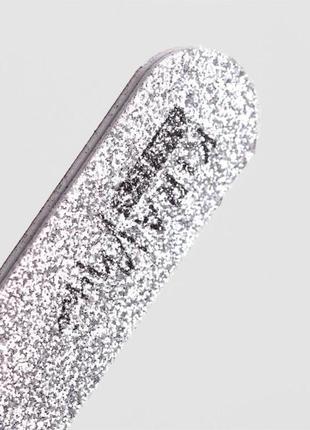 Срібна одностороння пилка, kira nails, 9х2 см, 120 грит4 фото