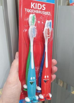 Зубная щетка детская, для детей/ комплект набор 4 шт в упаковке "brush buddies". айхерб iherb - сша1 фото