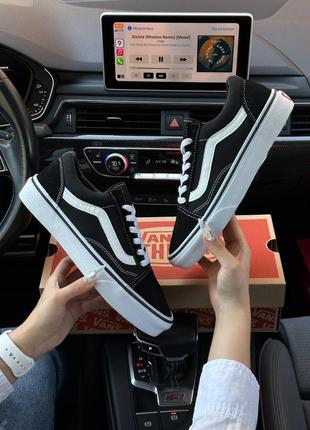 Кроссовки vans old skool black white premium