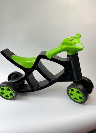 Міні байк для дітей дитячий беговел мінібайк чорний із зеленим кращий товар5 фото