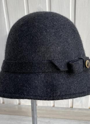 Милий вовняний капелюх badgley mischka капелюшок вовна сірий1 фото