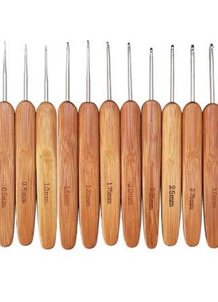 Набор крючков с бамбуковой ручкой