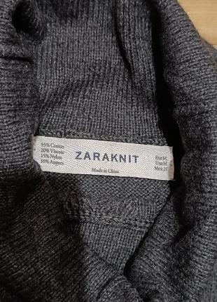 Zara трикотажное платье, платье,3 фото