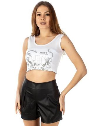 Шорты женские. dkg. эко-кожа.