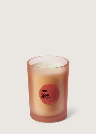 Арома  свічка coco peach candle pink victoria's secret3 фото
