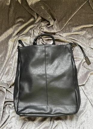 Чорний рюкзак/сумка для ноутбука