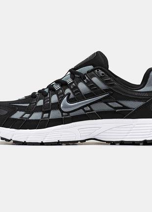 Чоловічі кросівки nike p-6000 black white 40-41