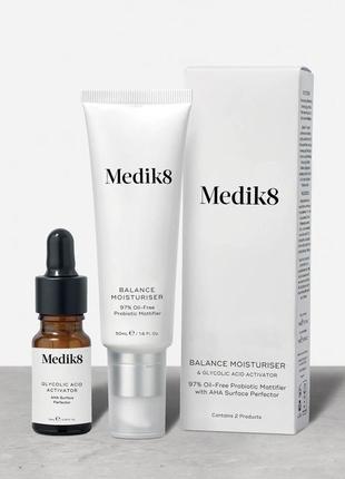 Балансуючий крем з активатором medik8 balance moisturiser & glycolic acid activator
