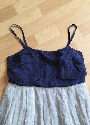 Нарядное шелковое платье zara